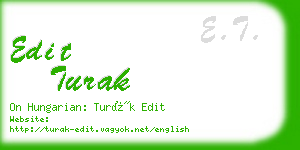 edit turak business card